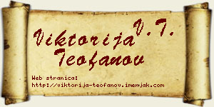 Viktorija Teofanov vizit kartica